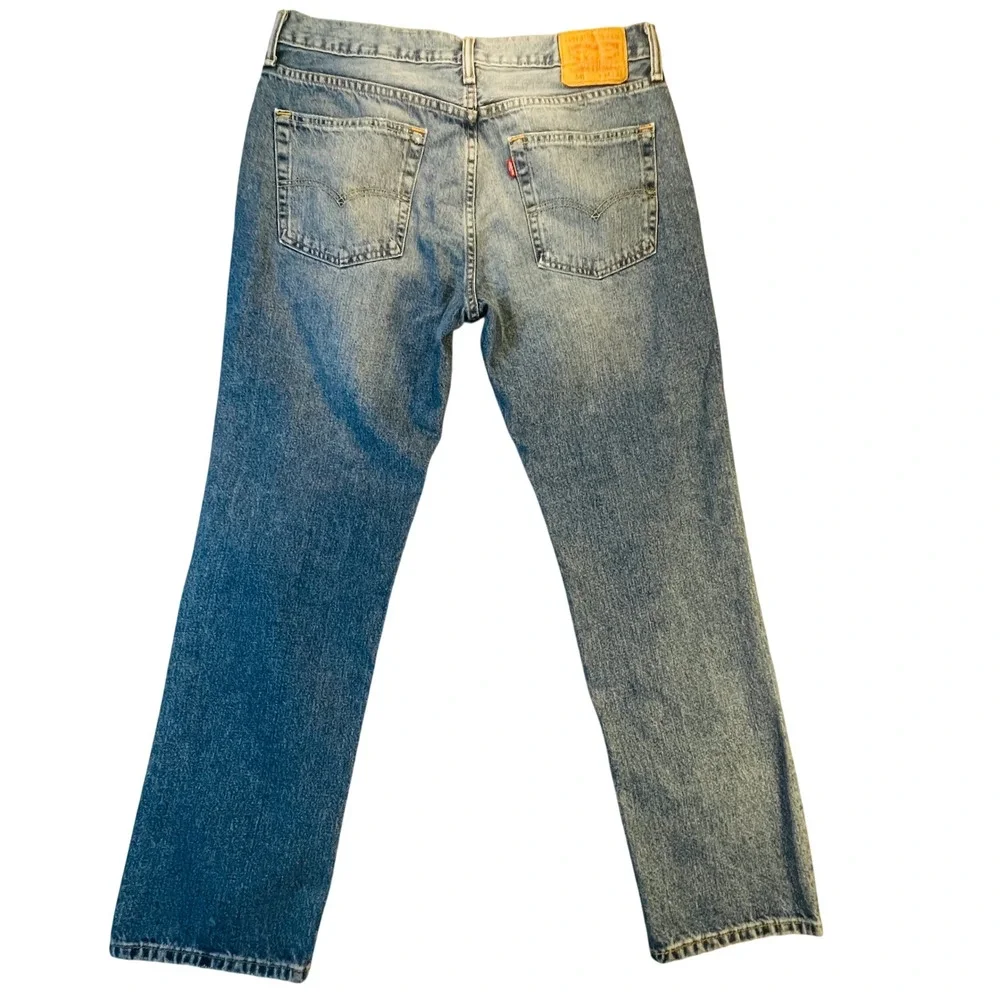 Levi's Jeans Mens 34 Blue‎ 541 Athletic Taper Distressed Denim Pants